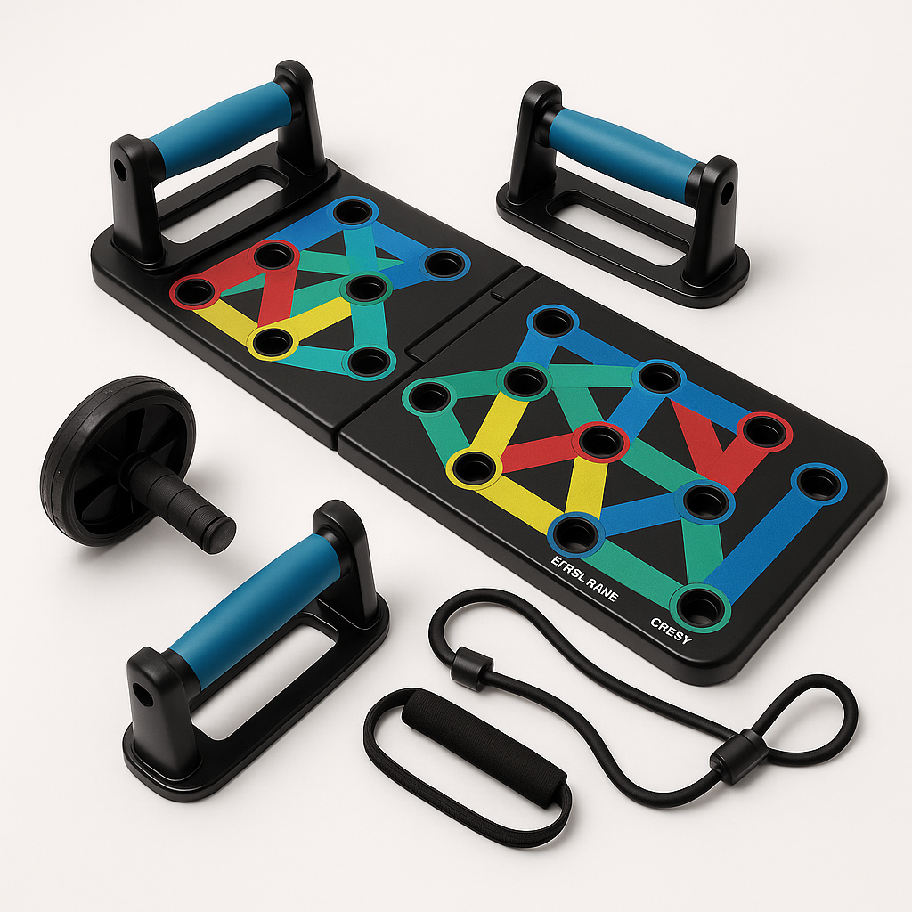 Multifunctional Folding Push up Board Set Bracket Abdominal Muscle Training Equipment Portable Push up Board Exercise Training
