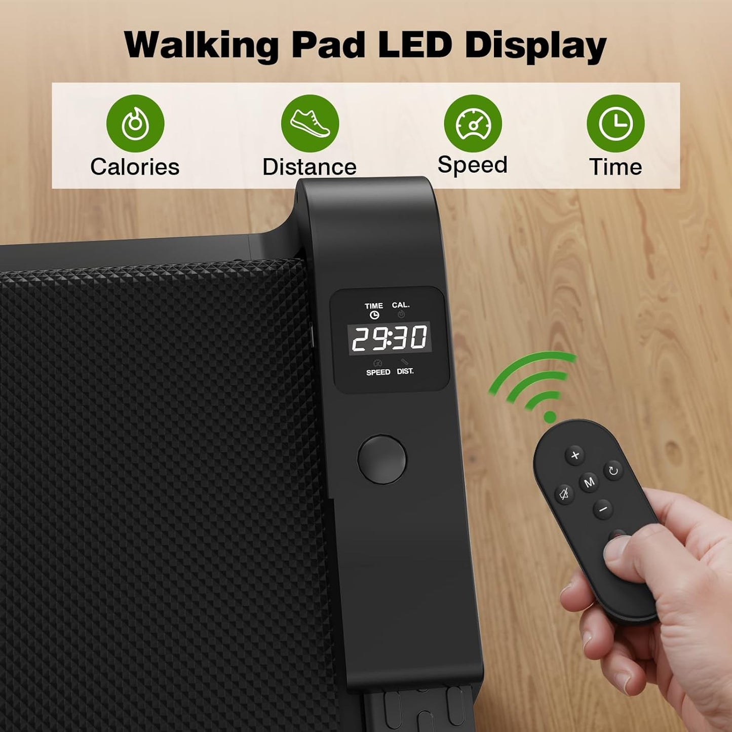 Walking Pad Treadmill for Home & Office β 2.5HP Ultra-Quiet Folding Treadmills with 5% Incline, 300 Lb Capacity, APP Control, Honeycomb Shock Absorption, Portable Small Treadmill for Small Spaces
