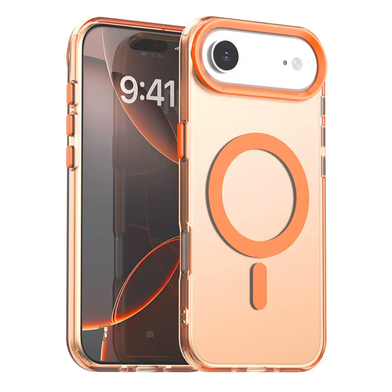 Magnetic Adsorption Wireless Charge Clear Case for Iphone 17 Air Transparent Phone Case Iphone 17 Air Case for Iphone 17 Pro Max