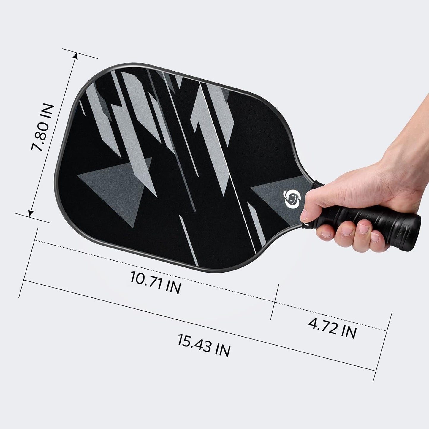 Pickleball Paddles Set of 2/4, USAPA Approved Lightweight Pickleball Rackets, Durable Fiberglass Surface with Polypropylene Honeycomb Core, Cushion Grip and Carry Bag