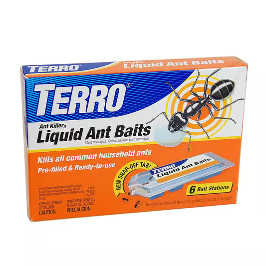 Indoor Ant Killer Liquid Bait Stations – Fast-Acting Ant Control Traps, 6 Count