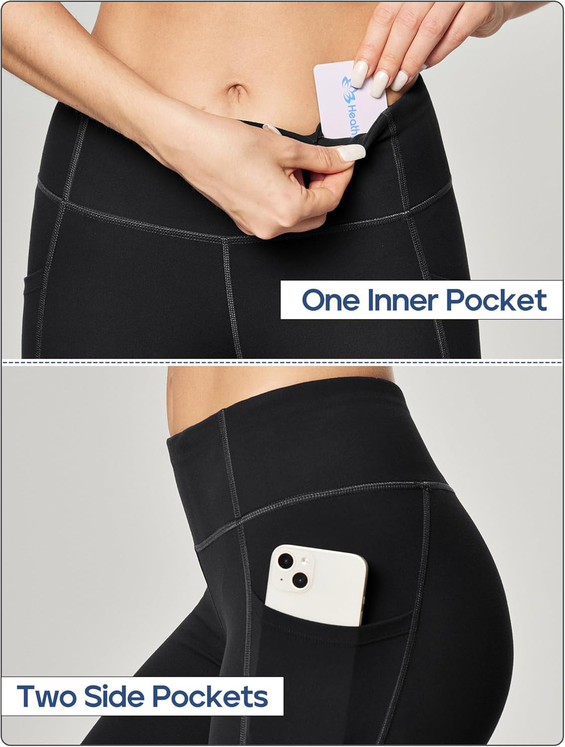 High Waisted Leggings with Pockets for Women – Yoga Pants for Workout, Running, and Training