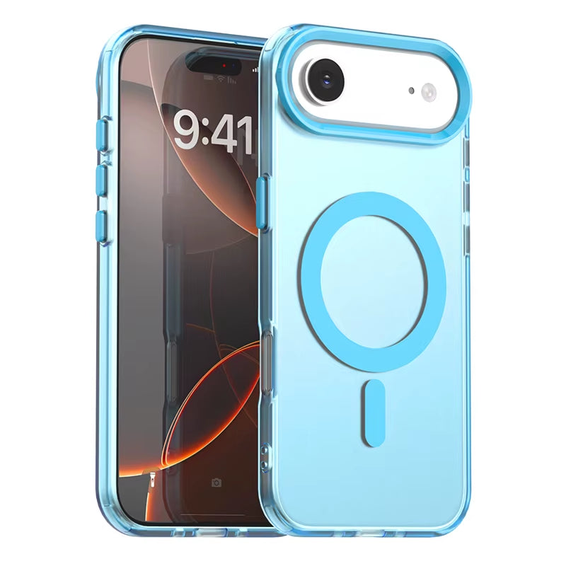 Magnetic Adsorption Wireless Charge Clear Case for Iphone 17 Air Transparent Phone Case Iphone 17 Air Case for Iphone 17 Pro Max